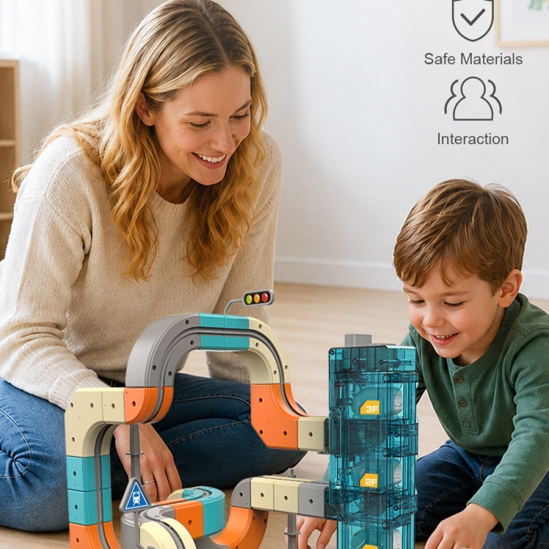 Kids Education Level - Magic Track Train toy Assembled Building
