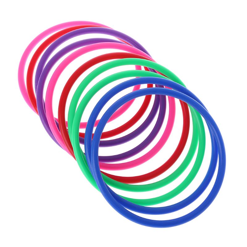 Kids Education Park - 10 Pcs Plastic Toss Rings Target