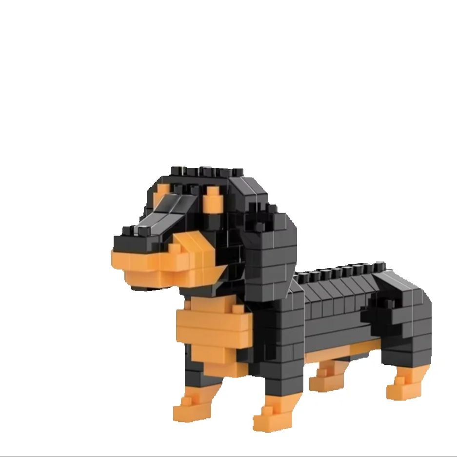 Kids Education Design - Mini Dachshund Dog Building Blocks Toy