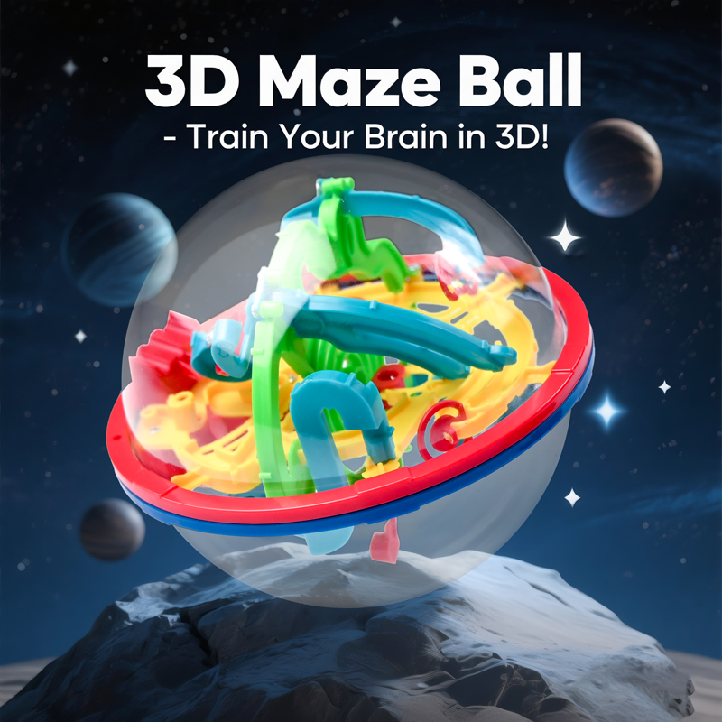 Kids Education Level - 3D Magic Ball Labyrinth Brain Teaser