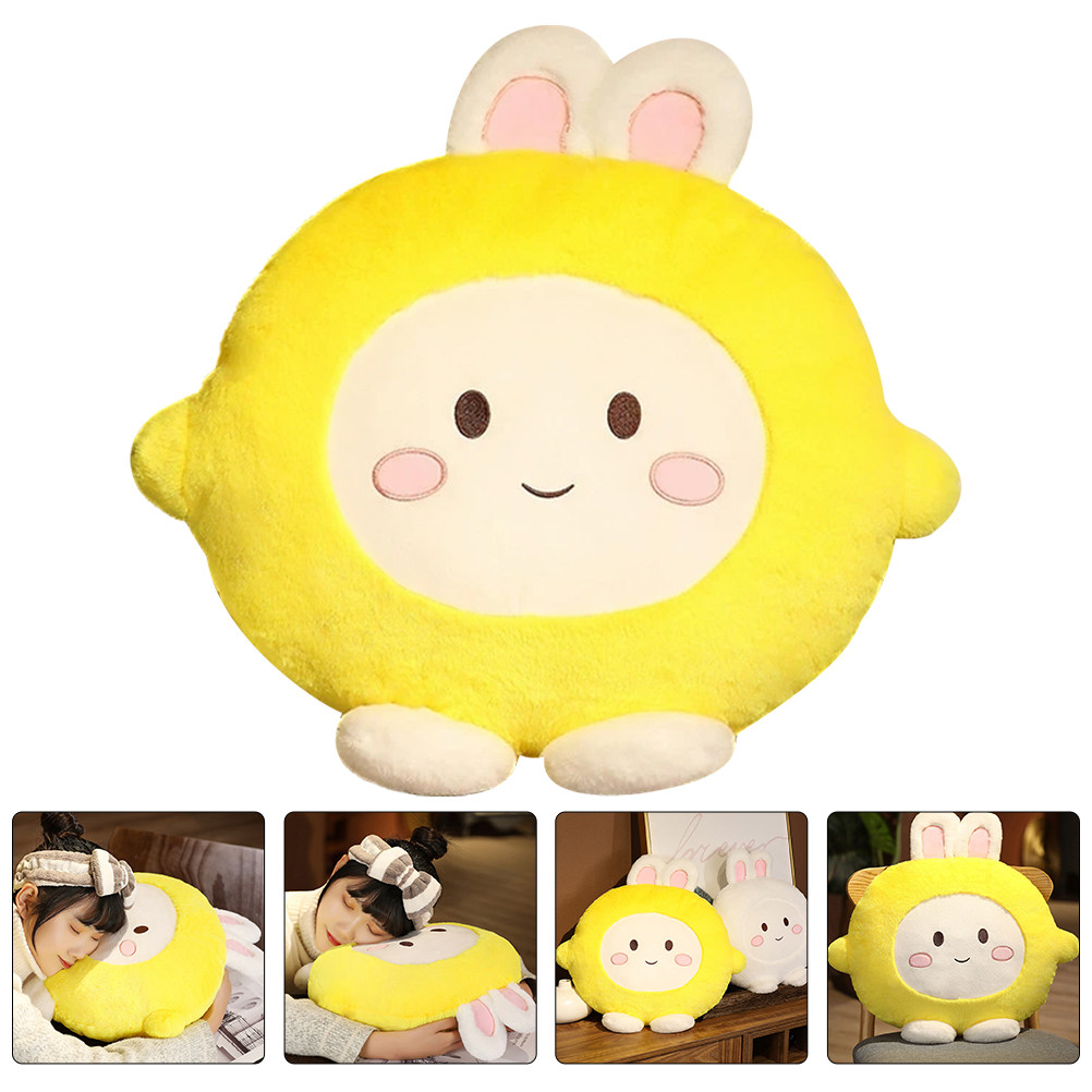 Kids Education Design - Lemon Rabbit Hugging Pillow Cute Cartoon