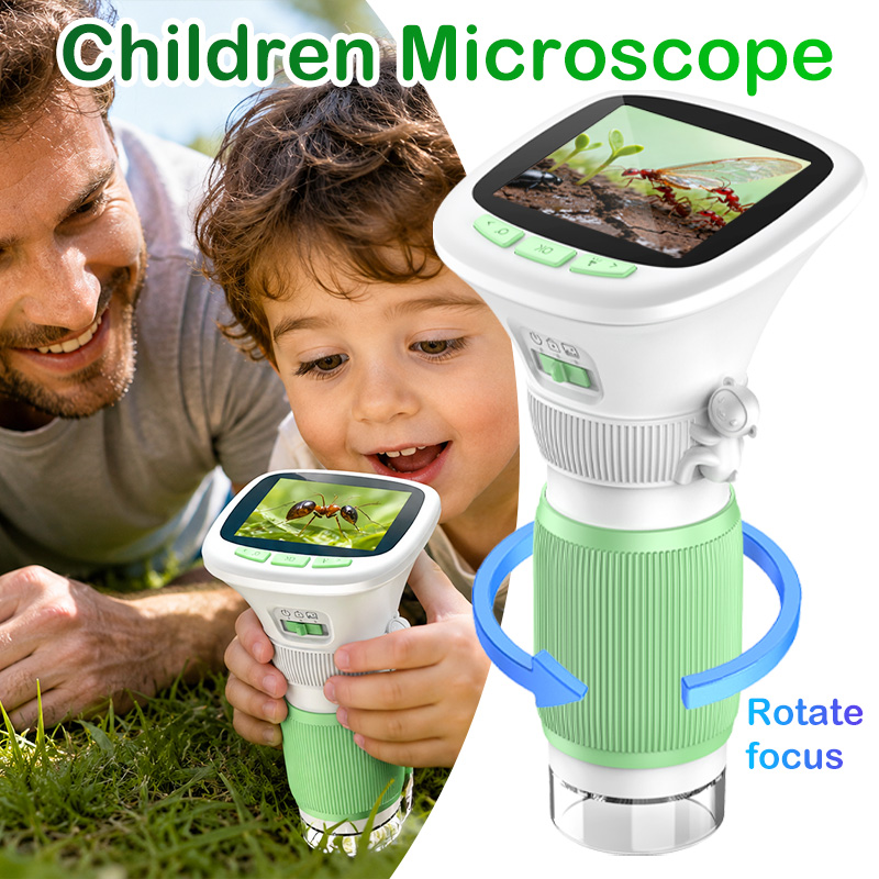 Kids Educational Videos - Kids Portable Handheld Digital Microscope 1000X