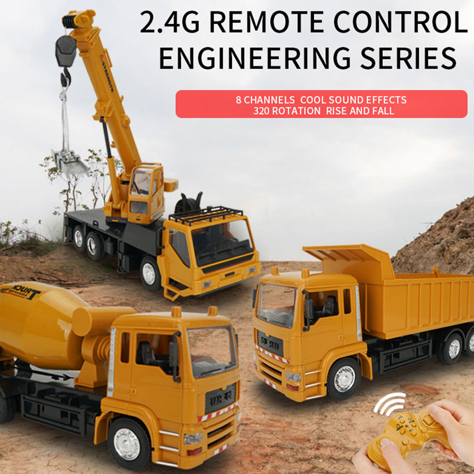2.4g Engineering Vehicle Crane - Kids Education Degree review and price
