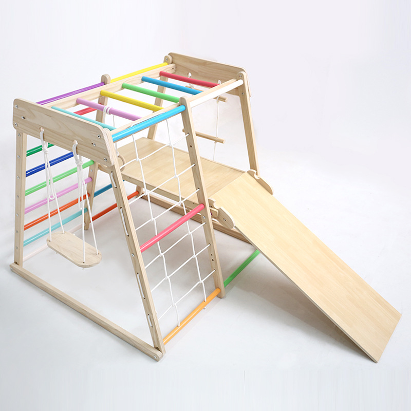 Kids Solid Wood Climbing Frame - Kids Education Park review and price