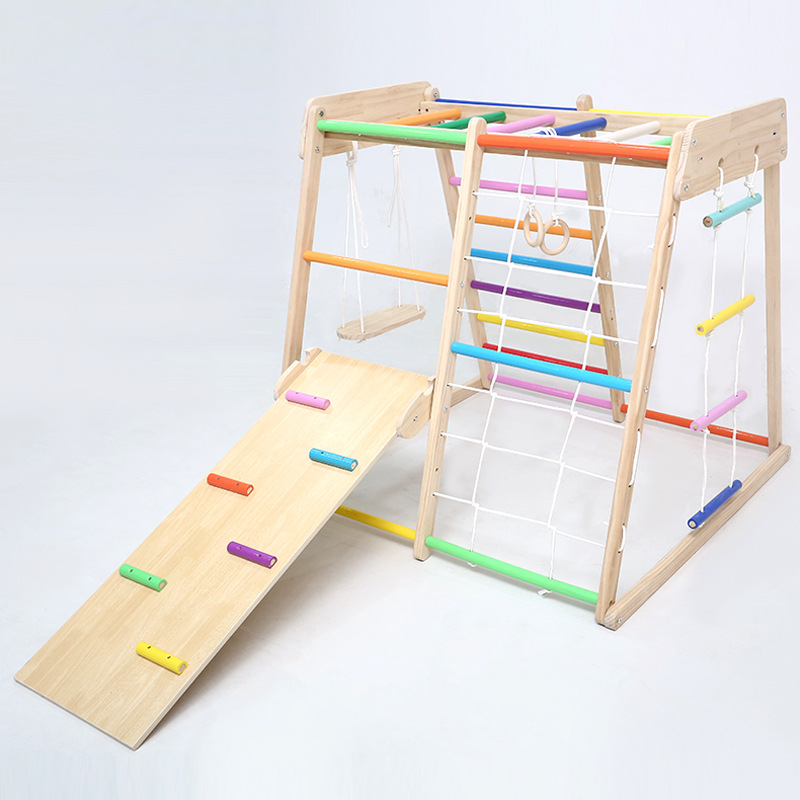 Kids Solid Wood Climbing Frame - Kids Education Park review and price