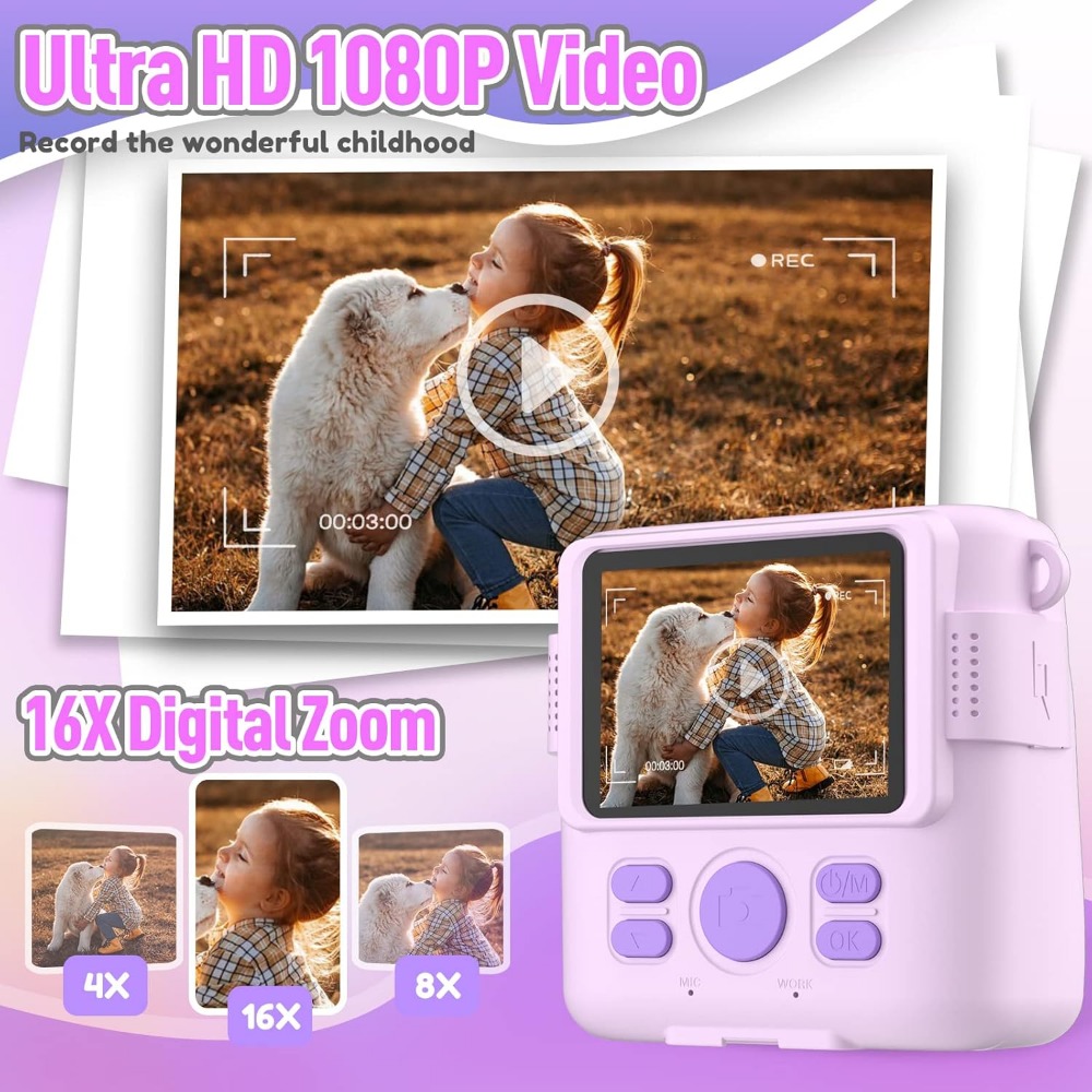 Instant Print Camera for Kids, - Kids Educational Videos review and price