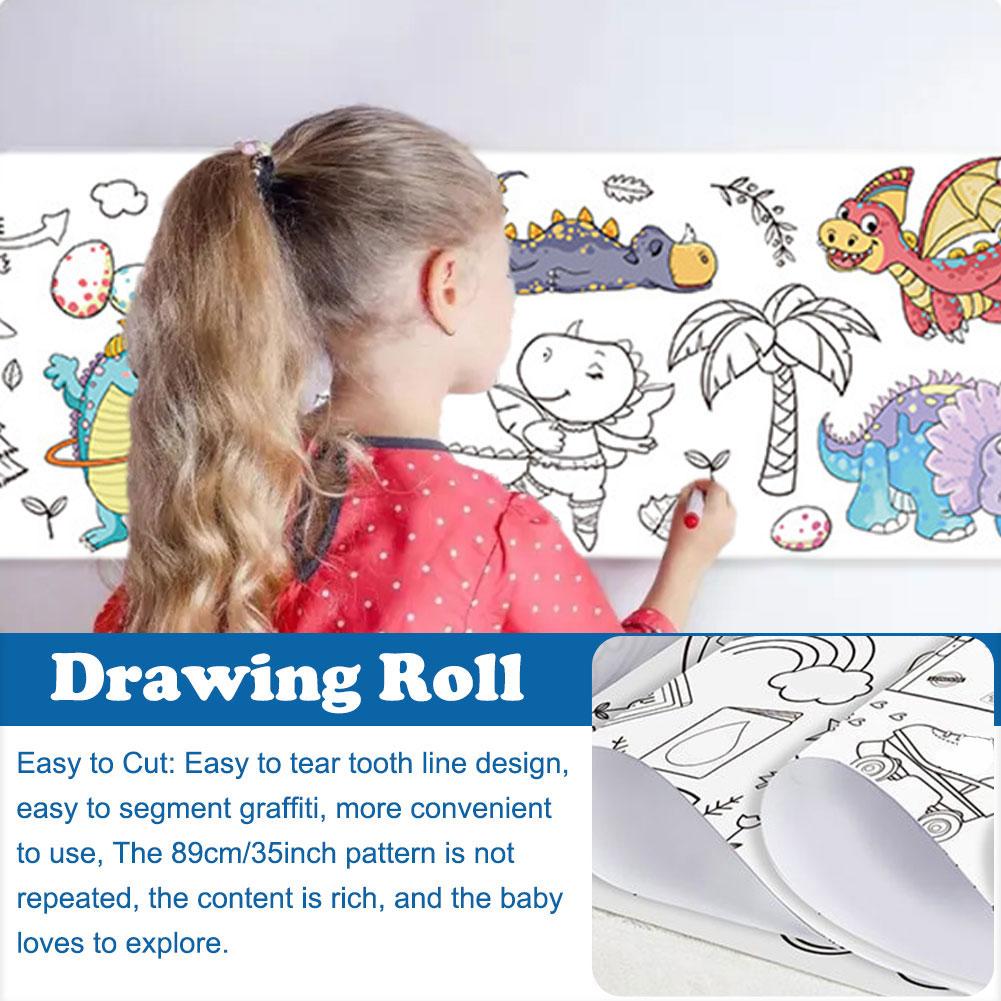 Children's Drawing Roll Sticky - Kids Education Laptop review and price