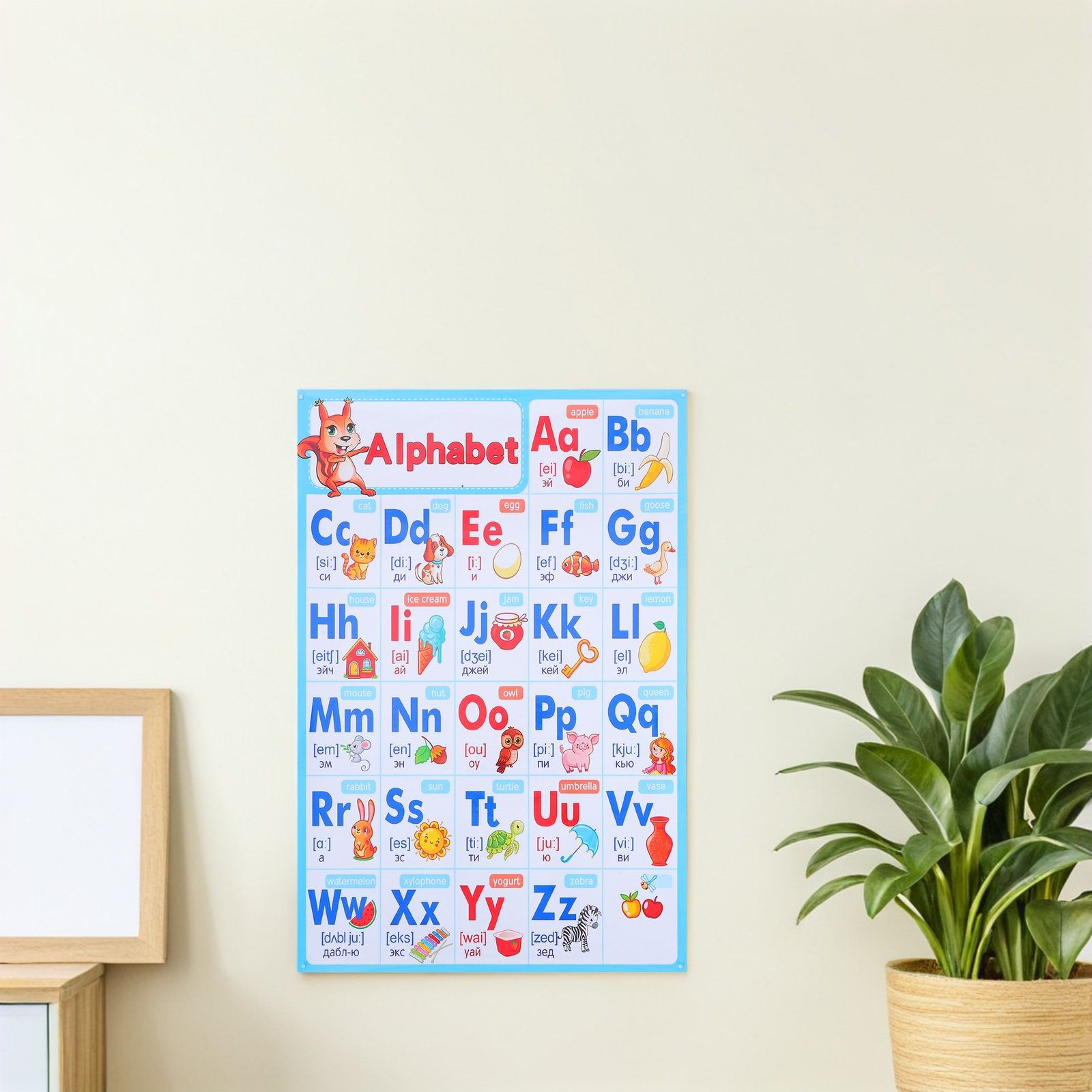 Alphabet Poster Chart Abc Pres - Kids Educational Posters review and price