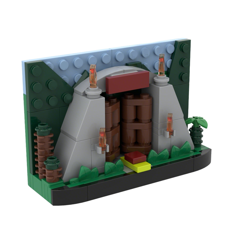 111pcs MOC Park Gates TV Scene - Kids Education Park review and price