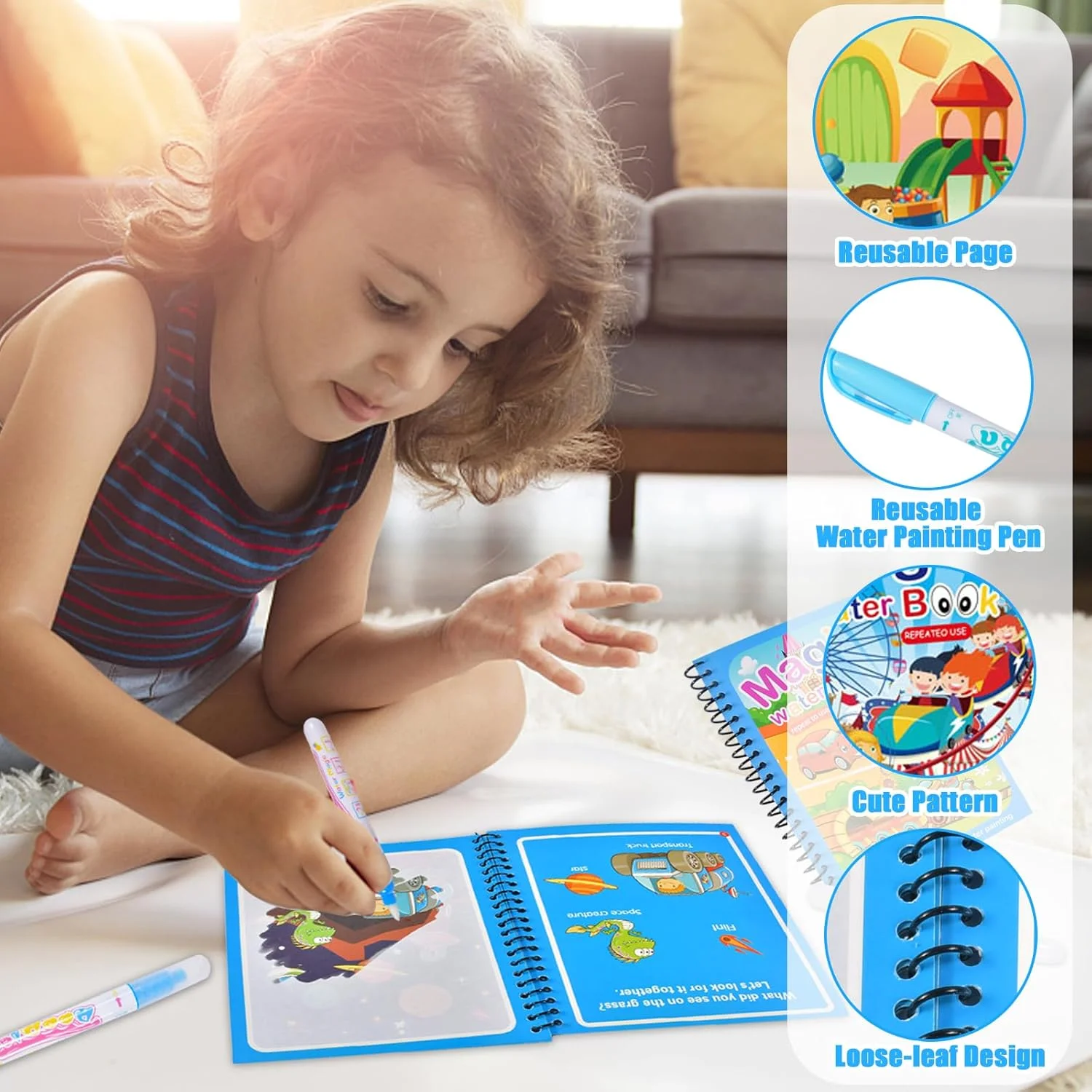 Kids Graffiti Coloring Water P - Kids Education Laptop review and price