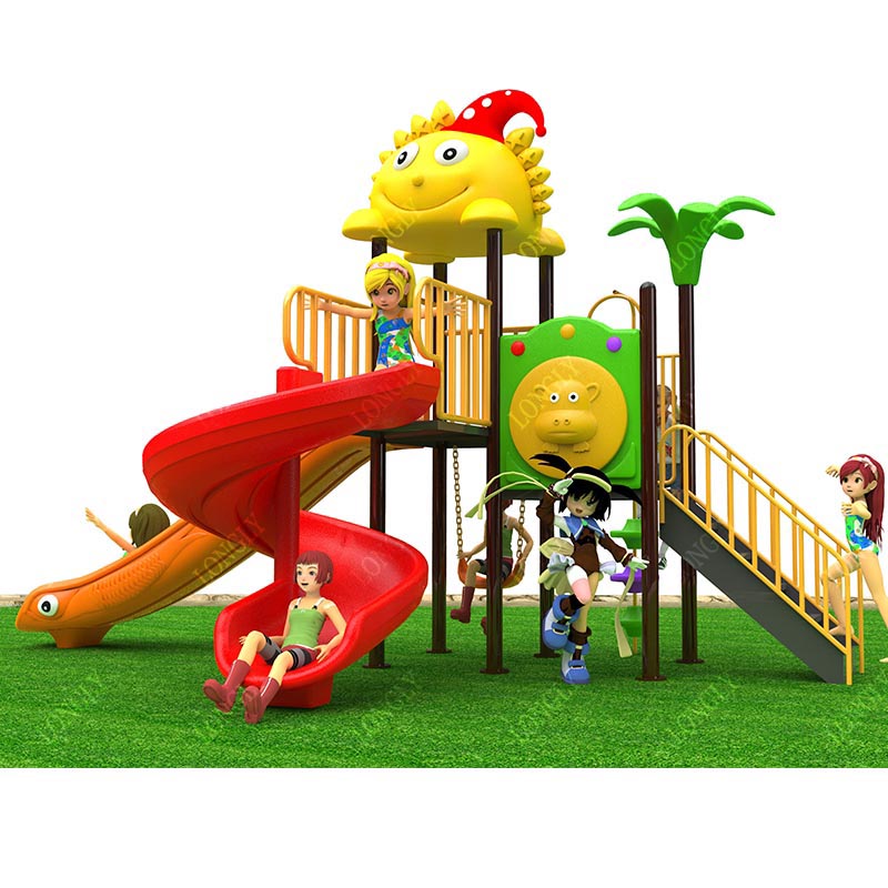 Commercial Plastic Slide 450x2 - Kids Education Park review and price