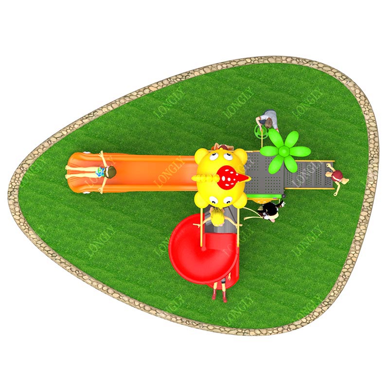 Commercial Plastic Slide 450x2 - Kids Education Park review and price