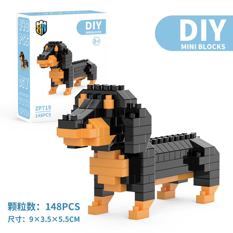 Mini Dachshund Dog Building Bl - Kids Education Design review and price