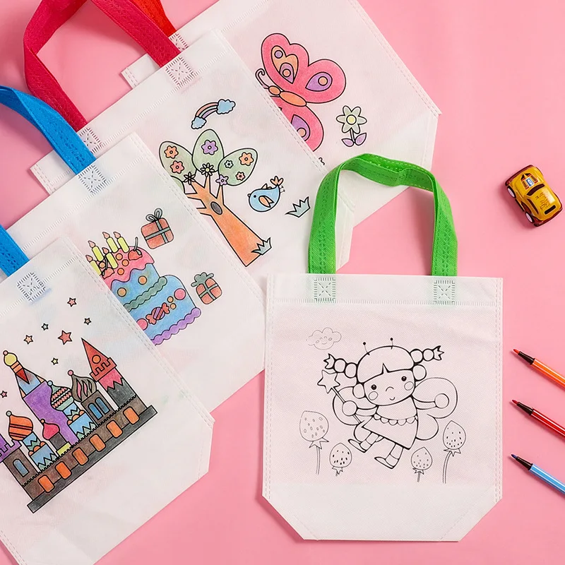 1-10pcs Sets DIY Graffiti Bag  - Kids Education Laptop review and price
