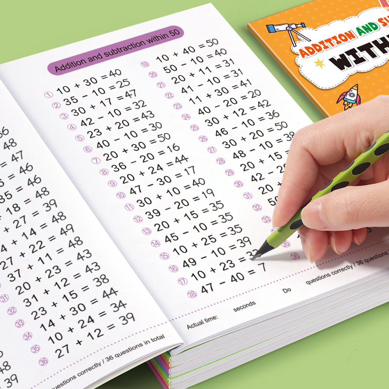 64 Pages Arithmetic Math Exerc - Kids Education Laptop review and price