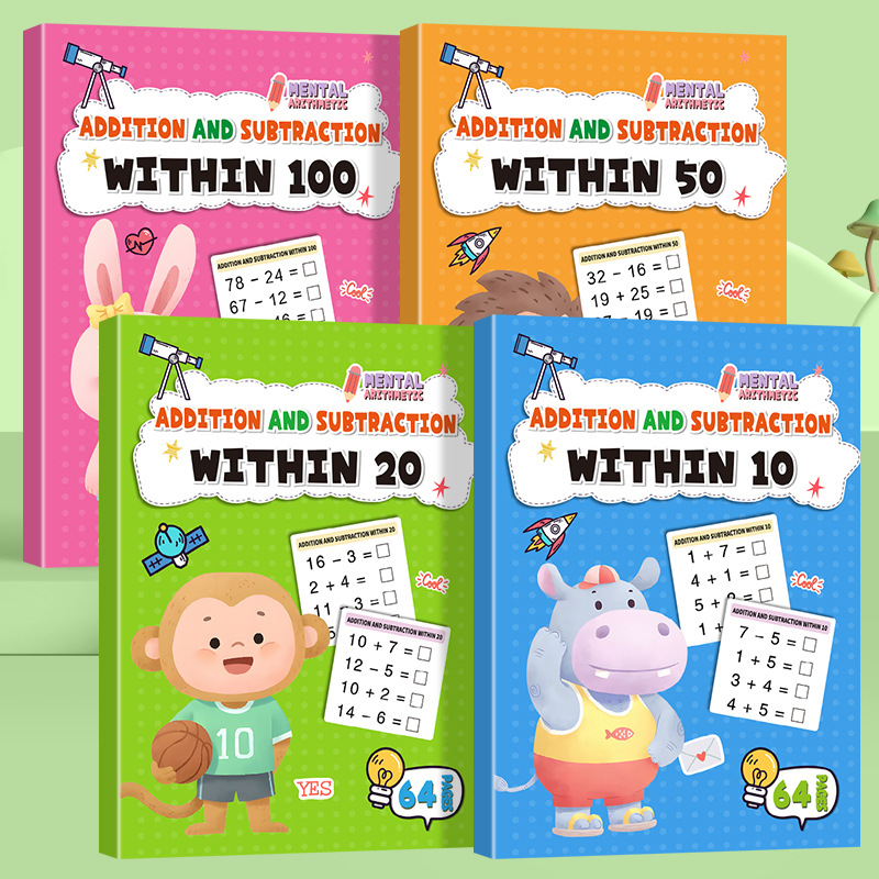 64 Pages Arithmetic Math Exerc - Kids Education Laptop review and price