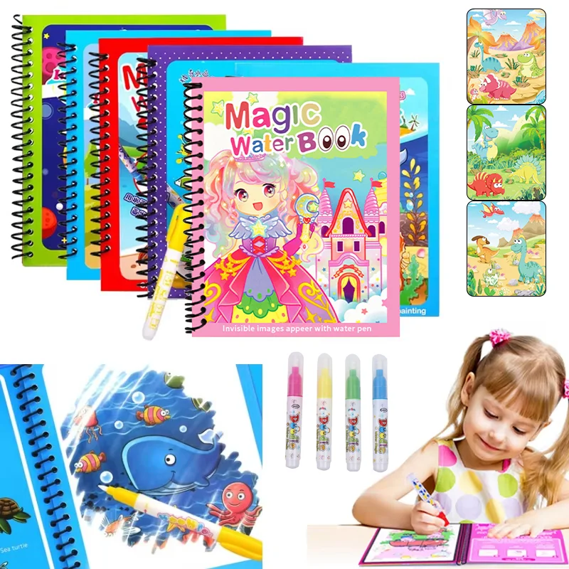 Cartoon Magic Water Drawing Bo - Kids Education Laptop review and price