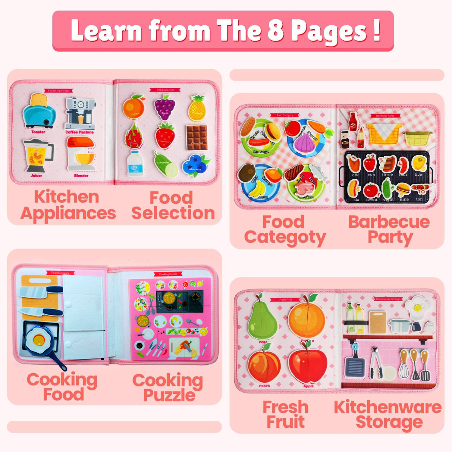 Toddler Busy Board Montessori  - Kids Education Book review and price