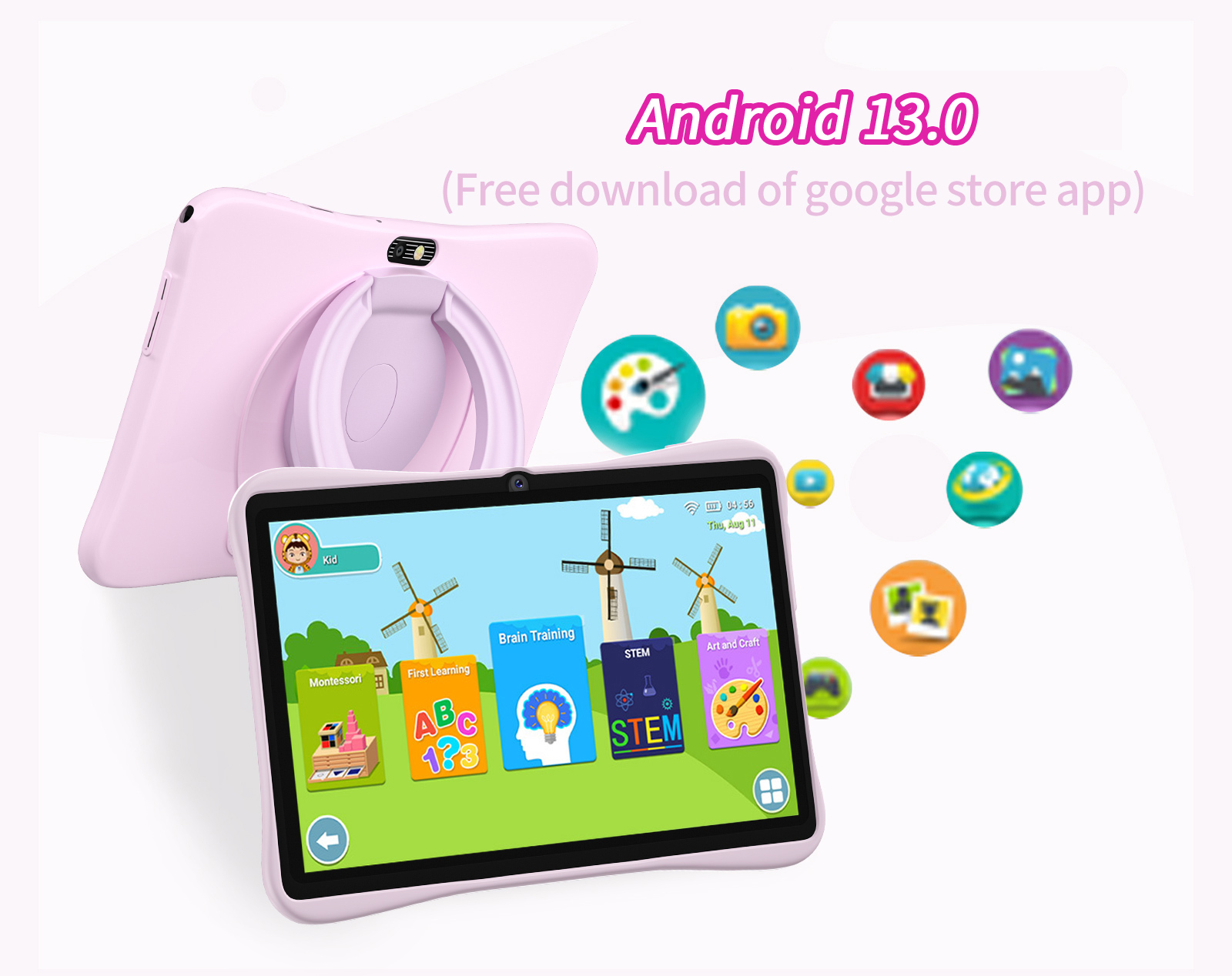 7-inch Kids Tablet 4GB+64GB, Q - Kids Education System review and price