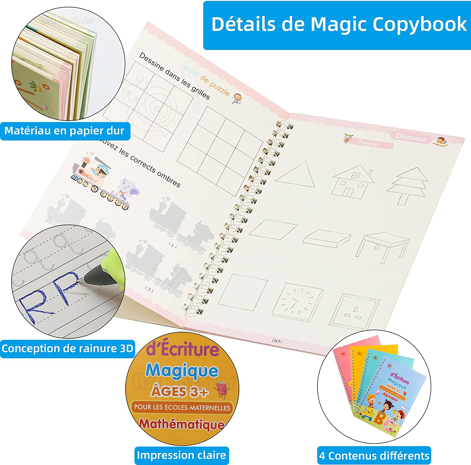 Magic French Copy Book Groove  - Kids Education Laptop review and price