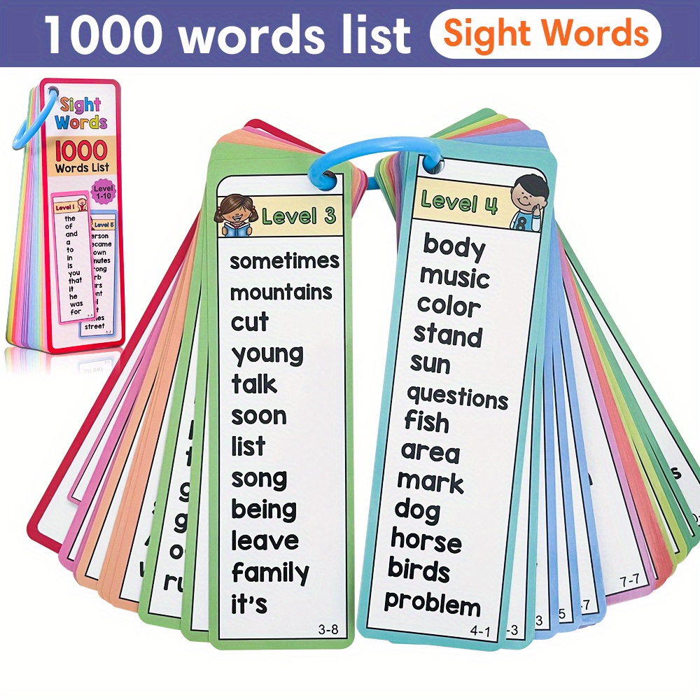 1000 Sight Words Flash Cards f - Kids Education Level review and price