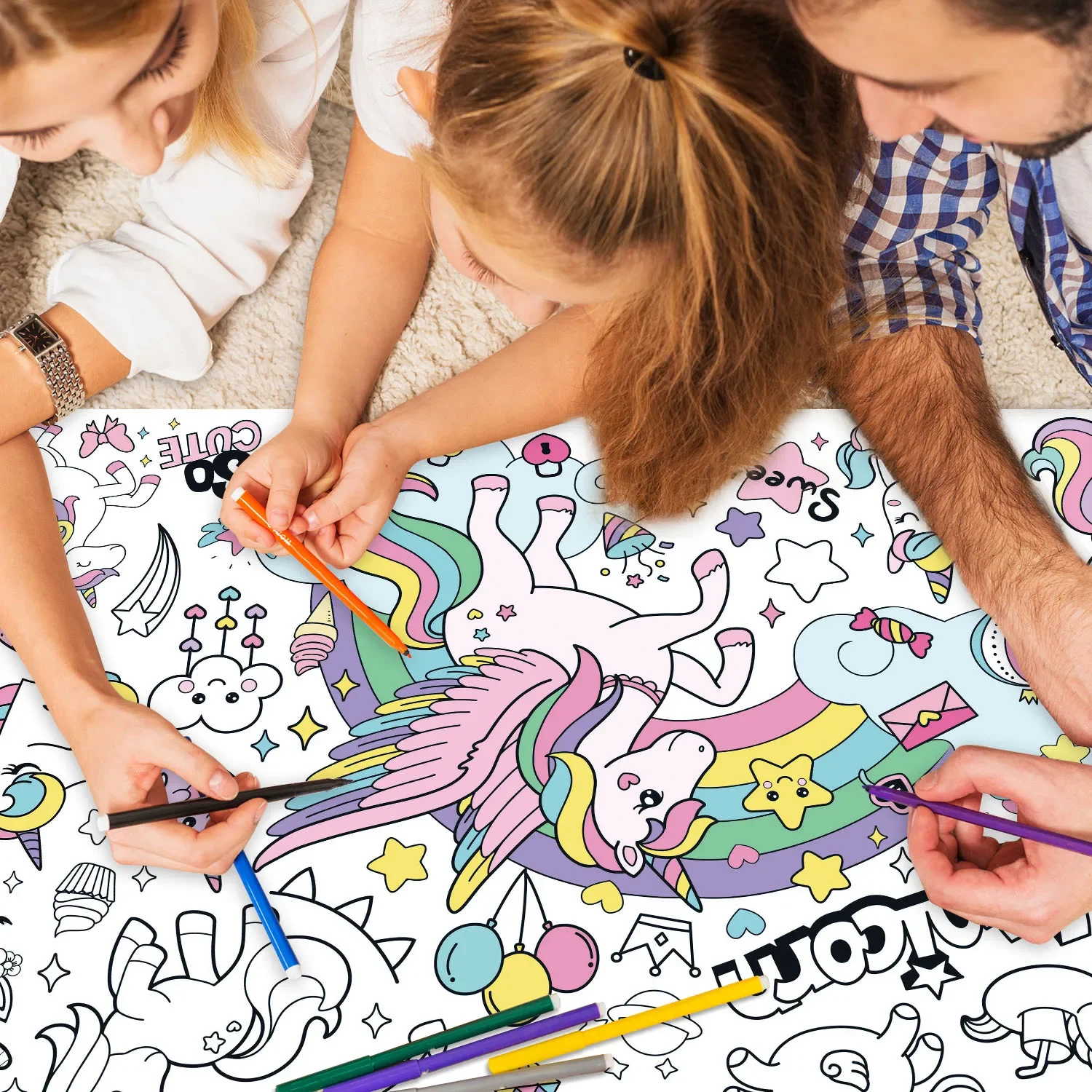New Unicorn Coloring Books for - Kids Educational Posters review and price